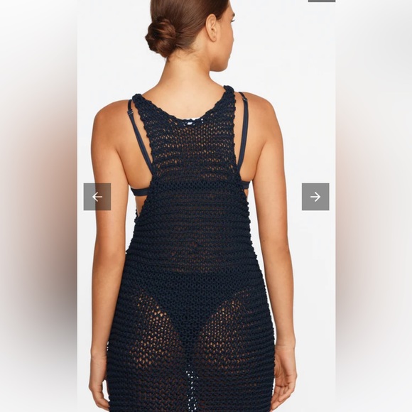 MIKOH KNIT BLACK LONG DRESS SIZE 1 (small) - Picture 4 of 5